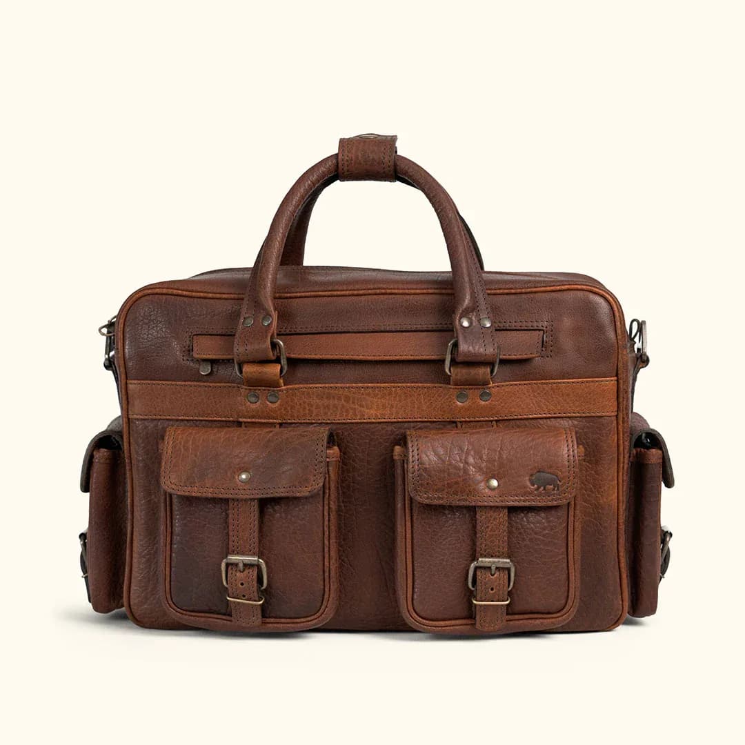 Roosevelt Buffalo Leather Pilot Bag